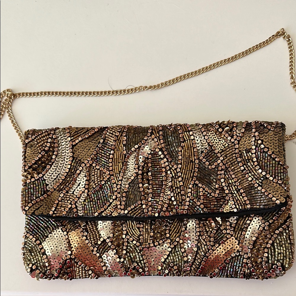 Beaded clutch/crossbody purse